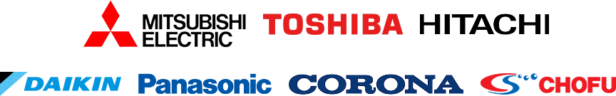 MITSUBISHIELECTRIC TOSHIBA HITACHI DAIKIN Panasonic CORONA CHOFU