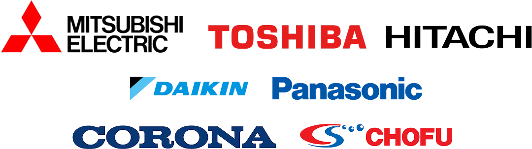 MITSUBISHIELECTRIC TOSHIBA HITACHI DAIKIN Panasonic CORONA CHOFU