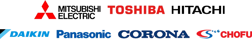 MITSUBISHIELECTRIC TOSHIBA HITACHI DAIKIN Panasonic CORONA CHOFU